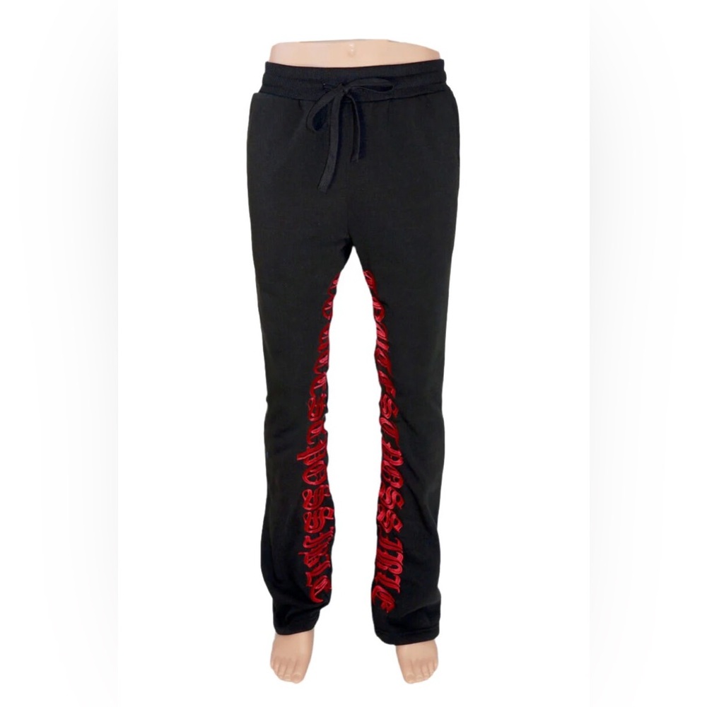 Spark 'Toughest Possible' Stack Fleece Pants (Black/Red) S3038